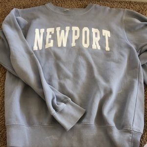 Blue newport crewneck